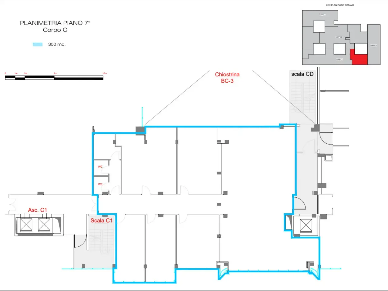 Ufficio in Via Ostiense 131l, Roma, {3} - Planimetria 1