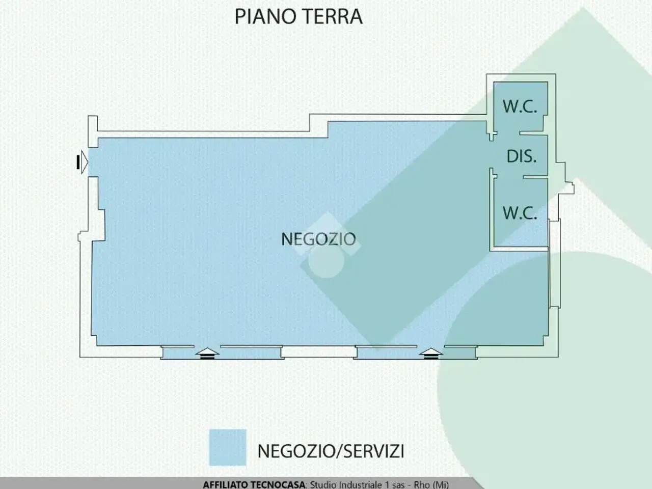 Negozio in Via Alcide De Gasperi 111, Rho, {3} - Planimetria 1