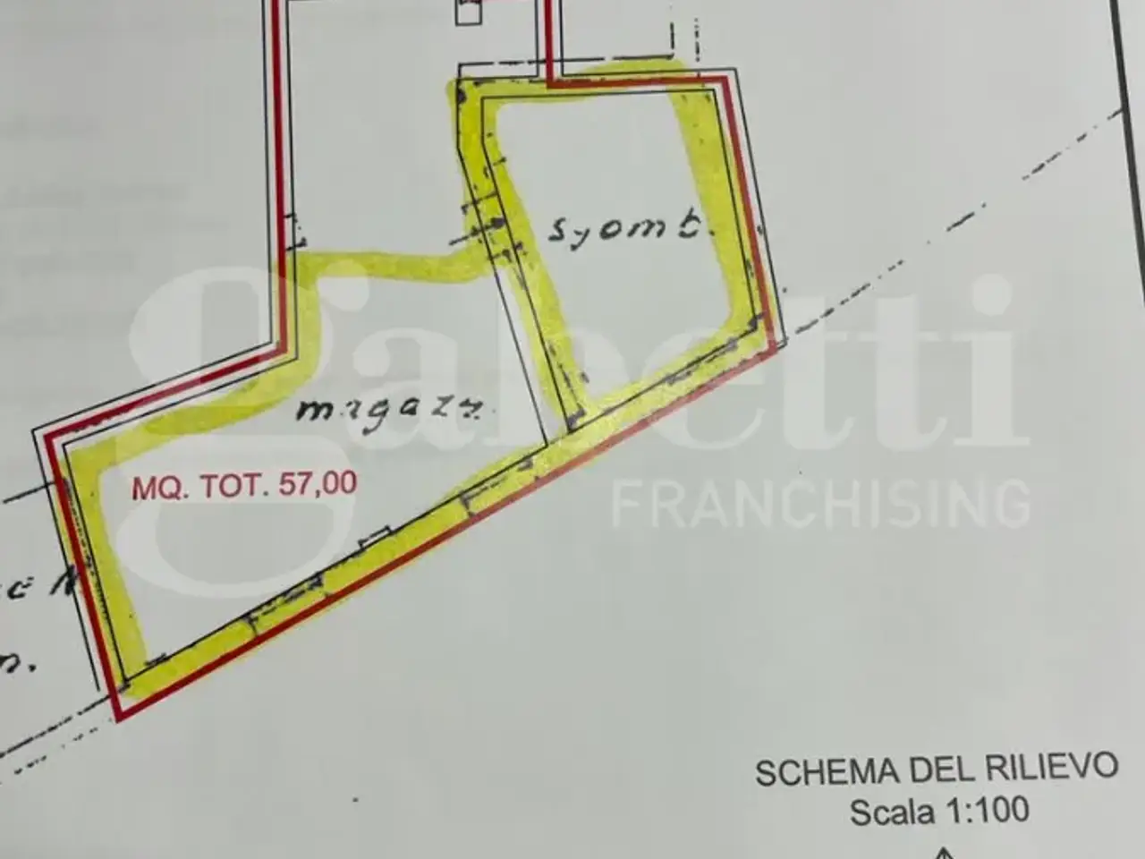 Negozio in Riviera Santa Margherita, Treviso, {3} - Planimetria 1