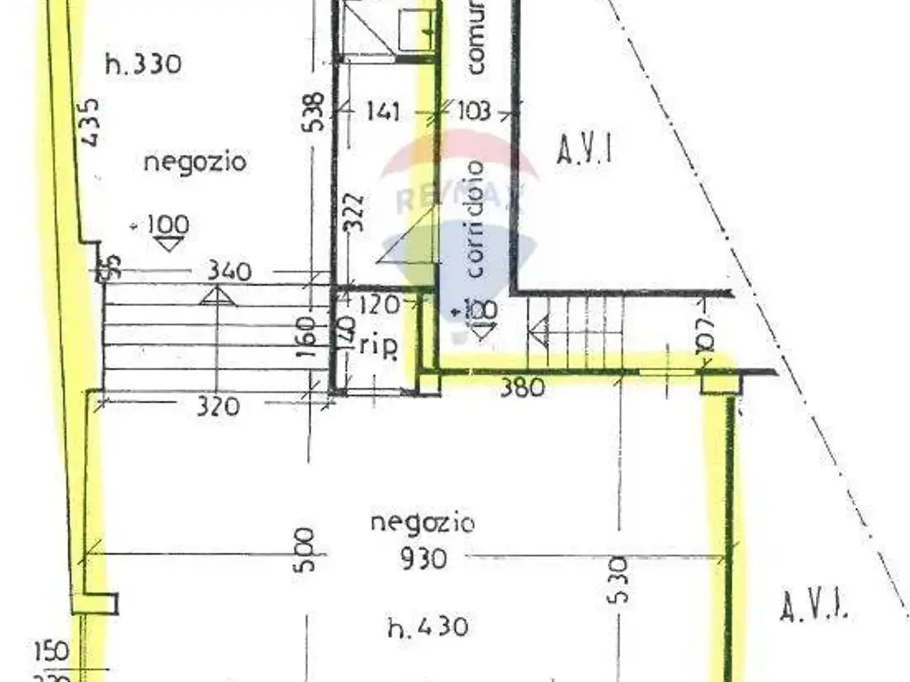 Negozio in Via San Gregorio 6, Busto Arsizio, {3} - Planimetria 1