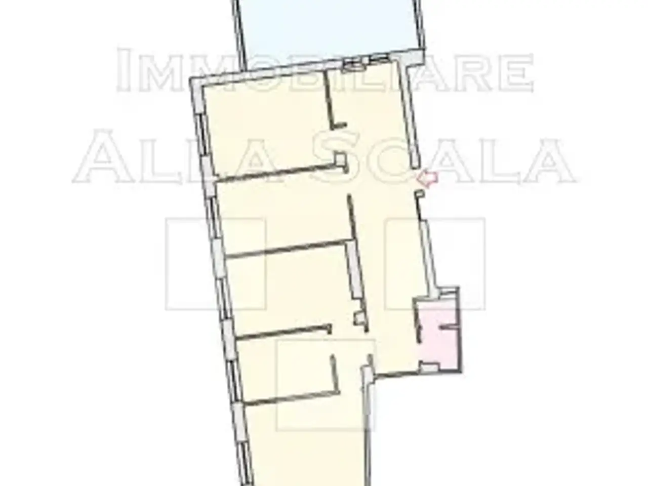 Ufficio in Via Durini, Milano, {3} - Planimetria 1