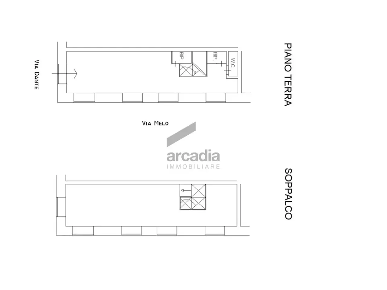 Palazzina commerciale in Via Dante Alighieri 22, Bari, {3} - Planimetria 1
