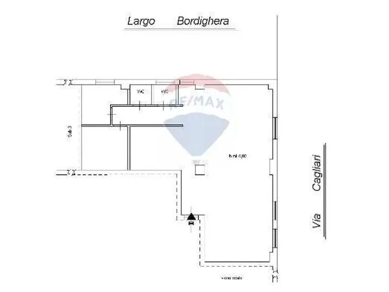 Negozio in Via Cagliari 123, Catania, {3} - Planimetria 1