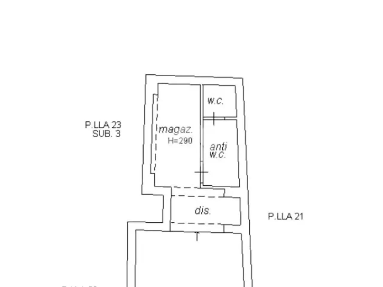 Negozio in Via Corso Vittorio Figline Valdarno 83, Figline e Incisa Valdarno, {3} - Planimetria 1