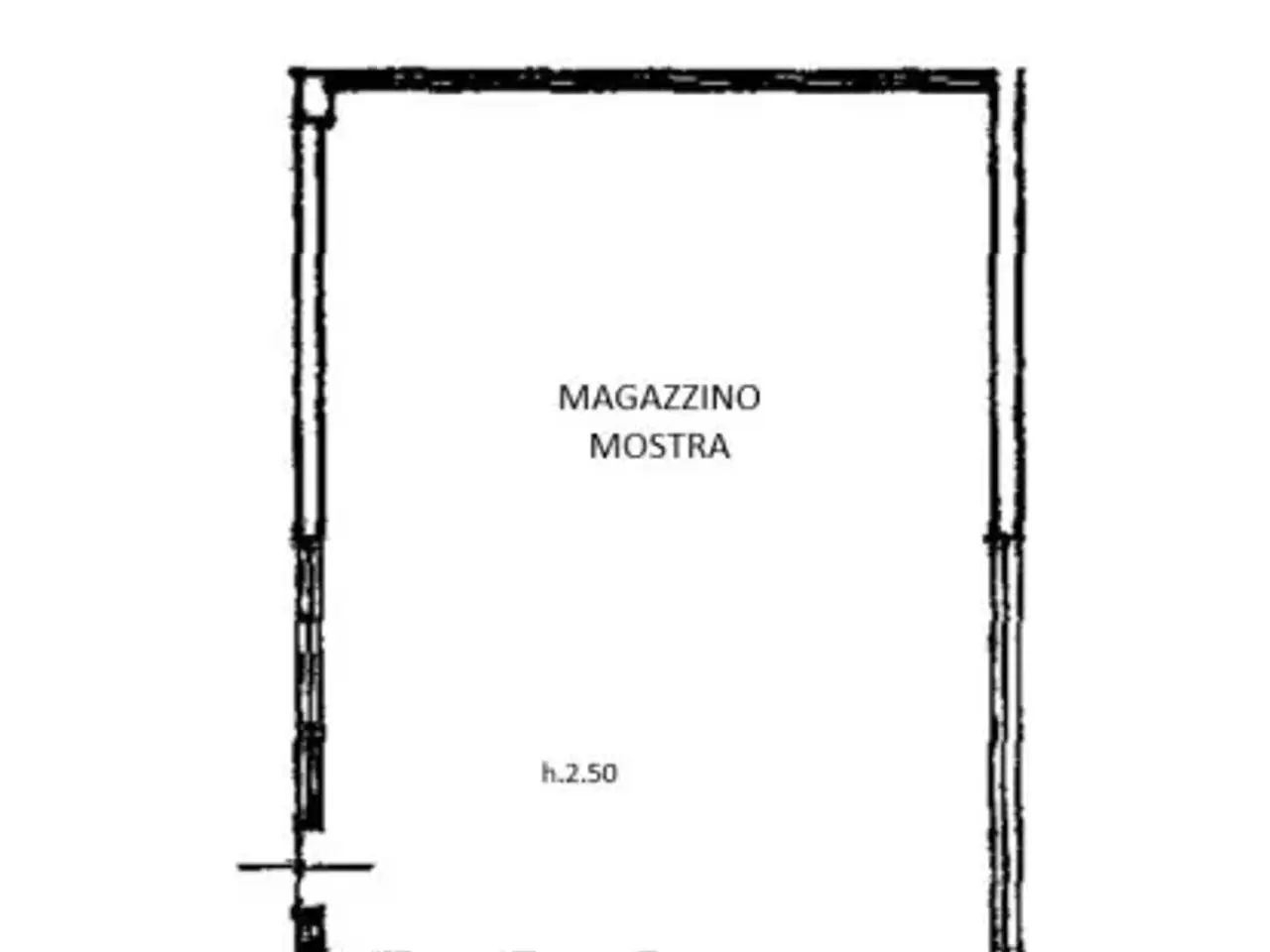 Magazzino in Via Circonvallazione, Riccione, {3} - Planimetria 1