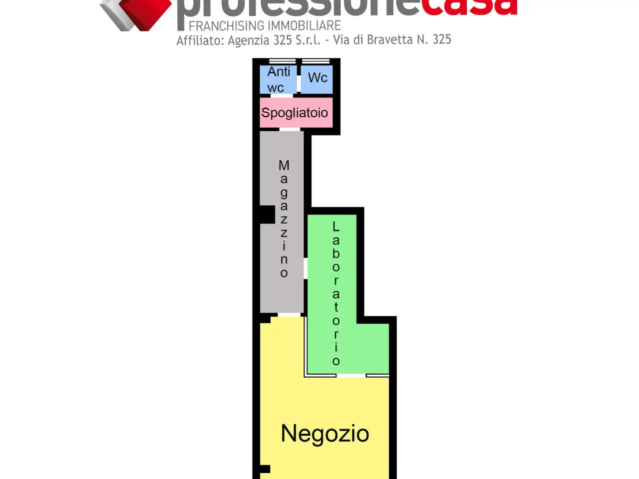 Esercizio commerciale in Via di Bravetta 321, Roma, {3} - Planimetria 1