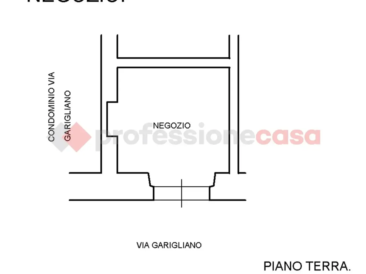 Negozio in Via Garigliano, Roma, {3} - Planimetria 1