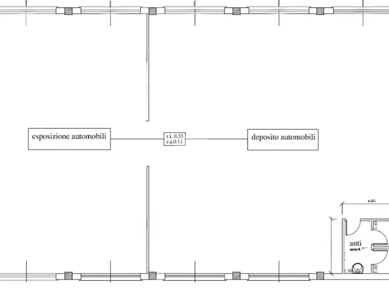 Capannone in Via Montanari 1913, Gambettola, {3} - Planimetria 1