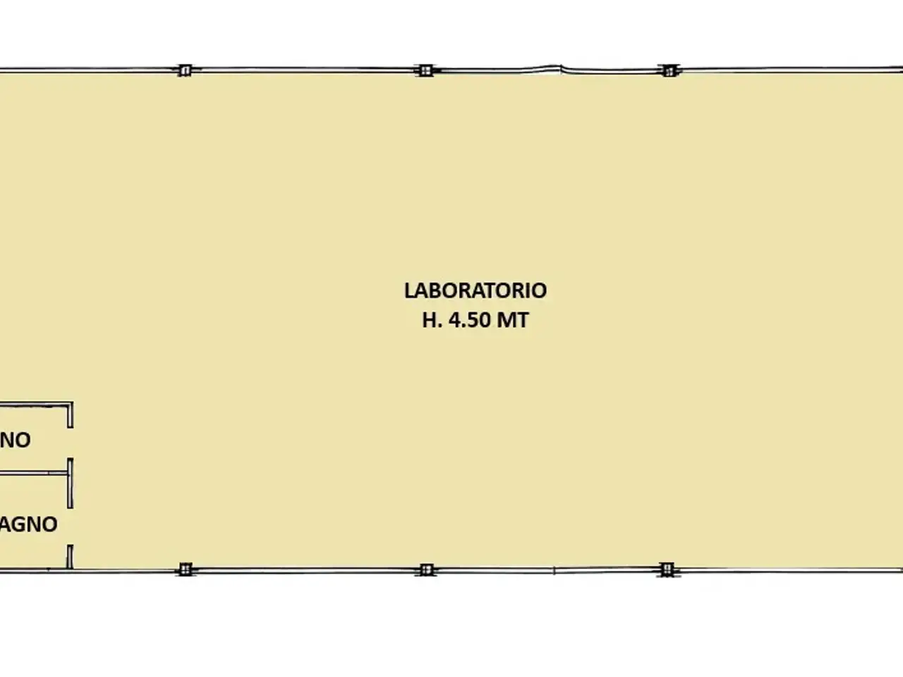 Capannone in Via Eching  9, Trezzano Sul Naviglio, {3} - Planimetria 1