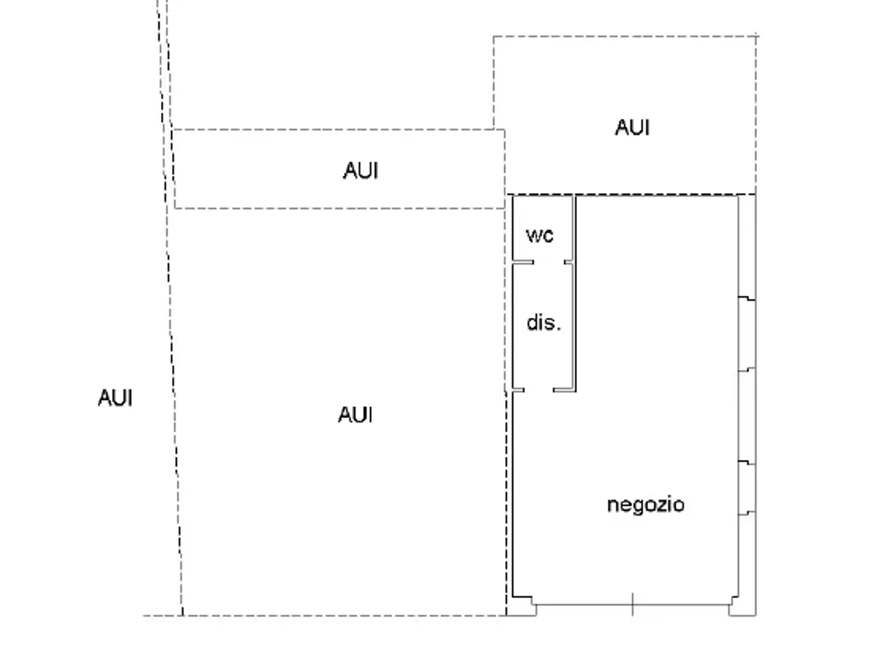 Negozio in Via Giuseppe Besozzi, Sangiano, {3} - Planimetria 1