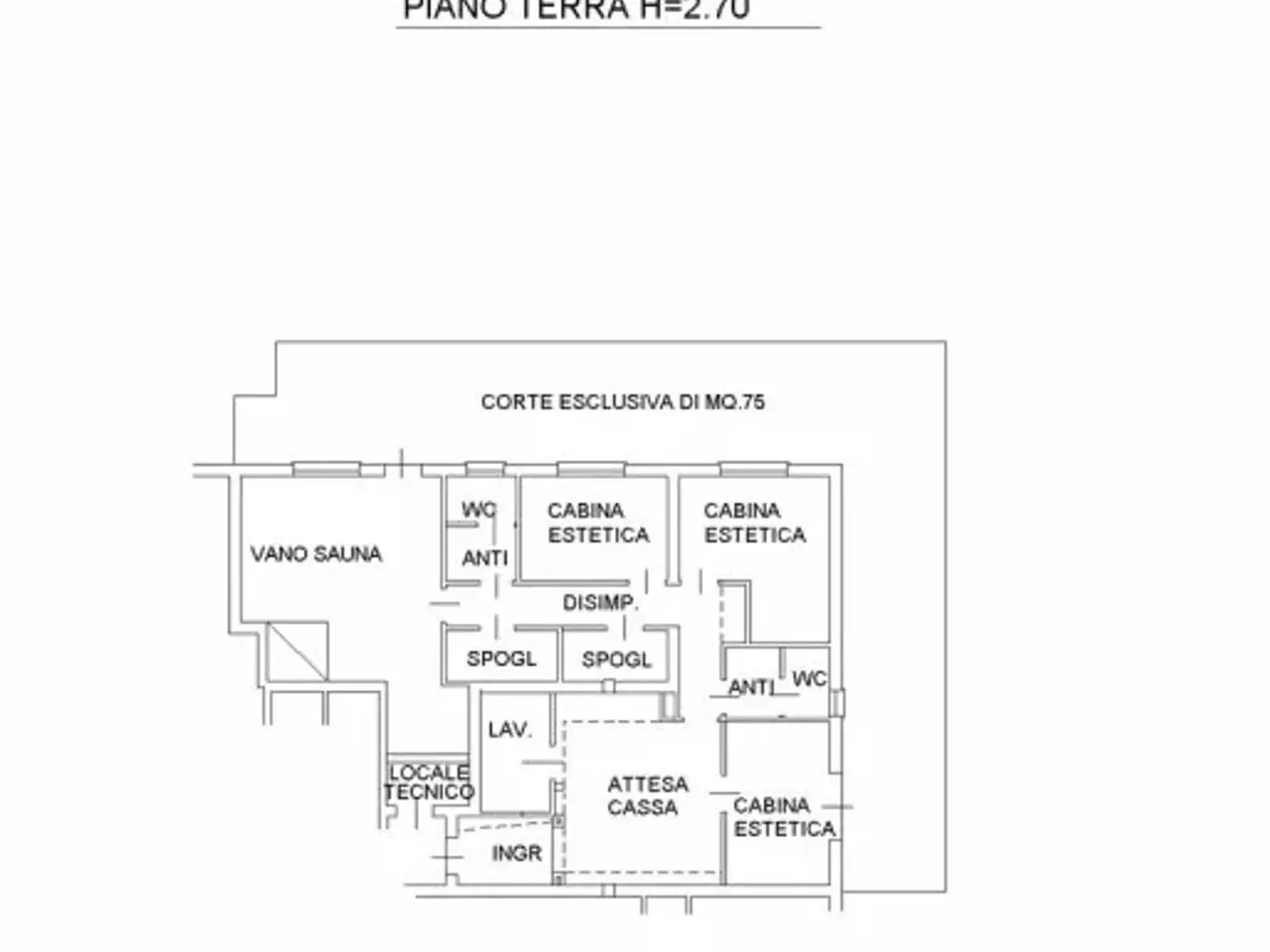 Negozio in Via Castellana, Montebelluna, {3} - Planimetria 1