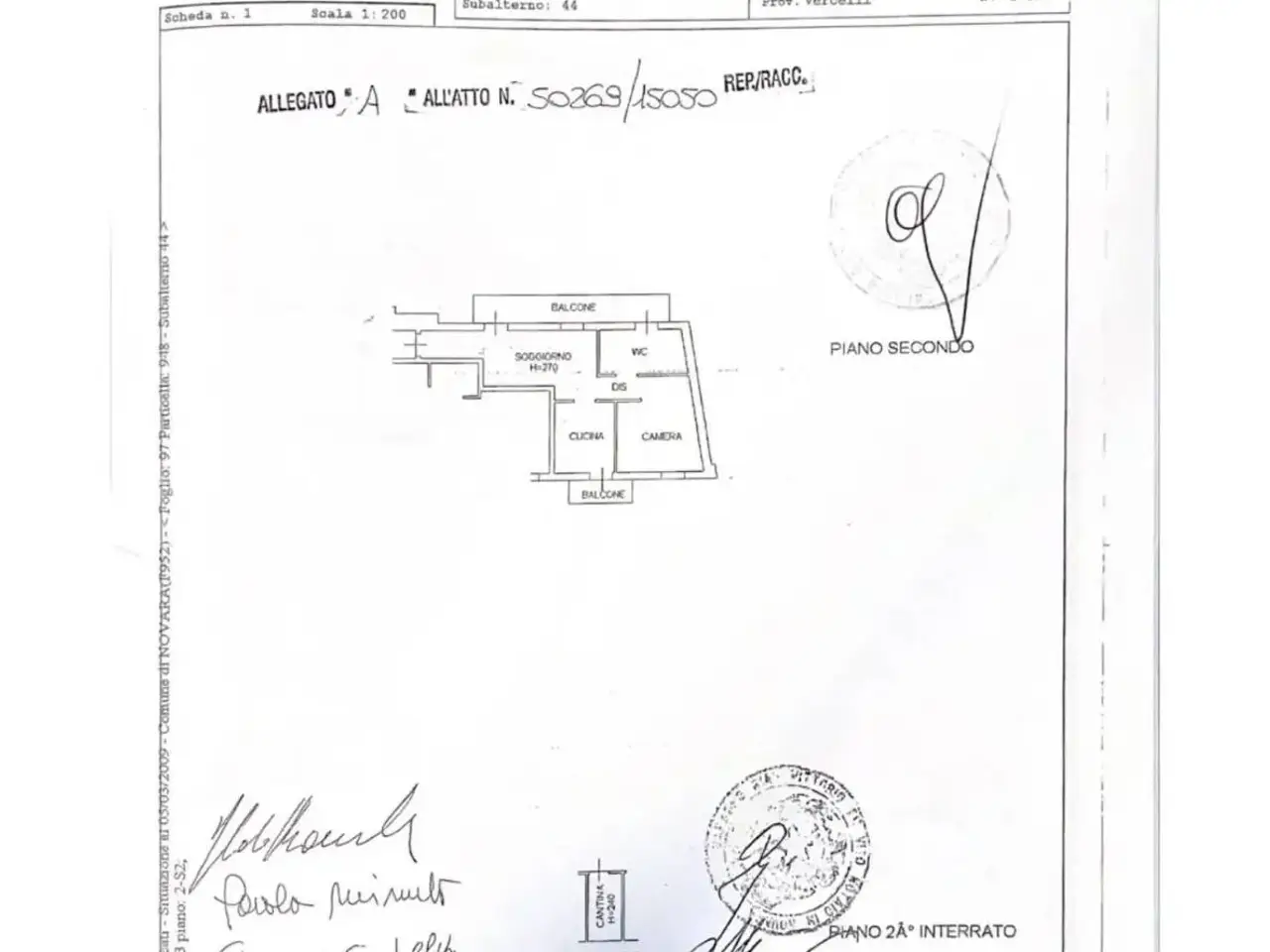 Bilocale in vendita, Via Gorizia, Novara - Planimetria 1