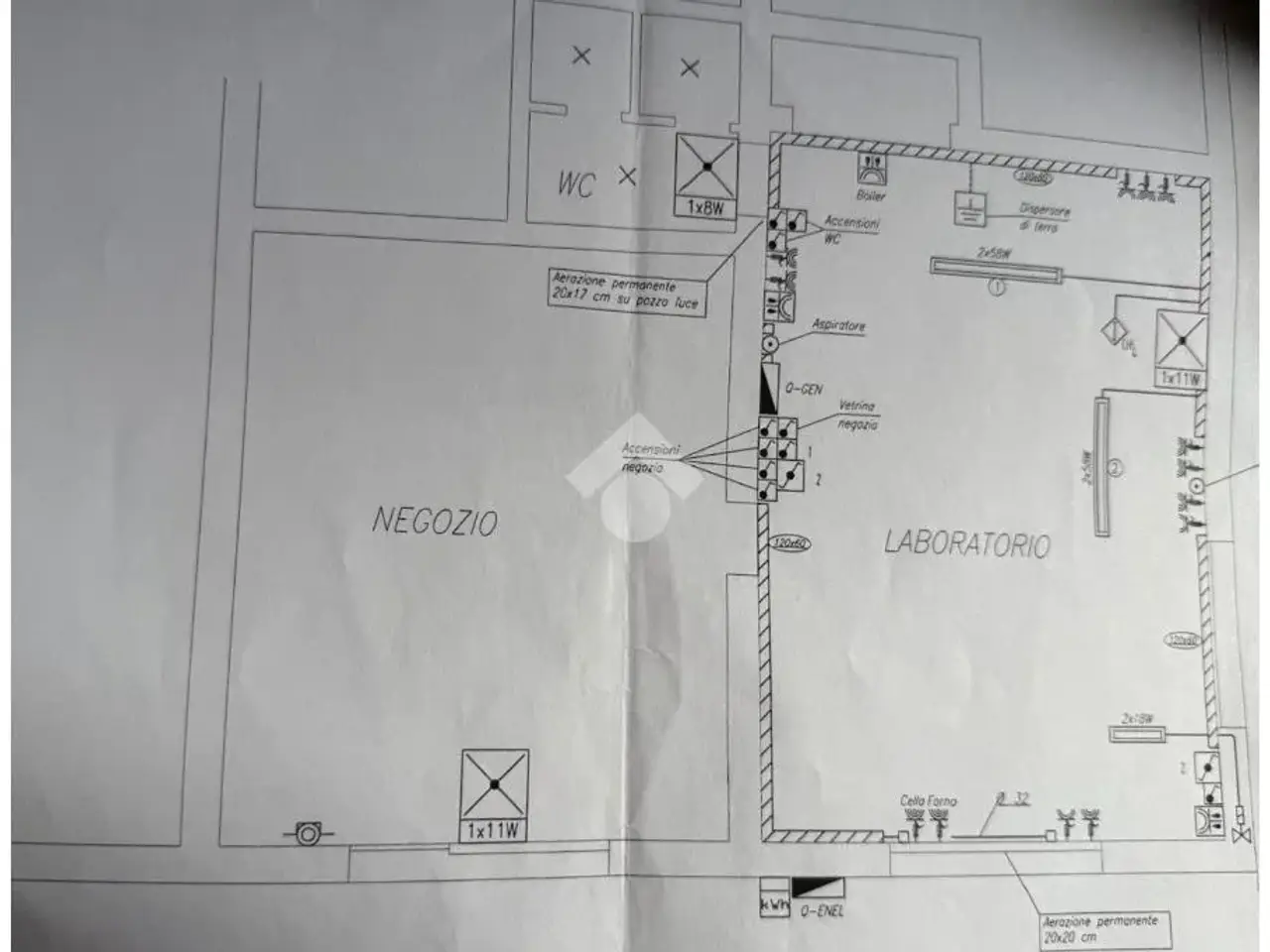 Negozio in Via Savonarola 7, Padova, {3} - Planimetria 1