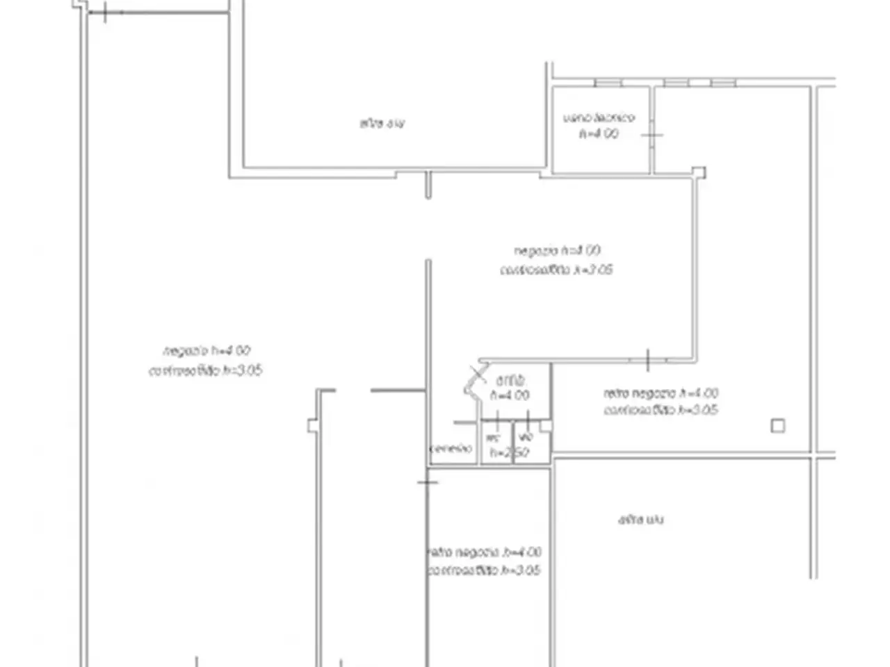 Palazzina commerciale in Via Aurelia Nord, Grosseto, {3} - Planimetria 1