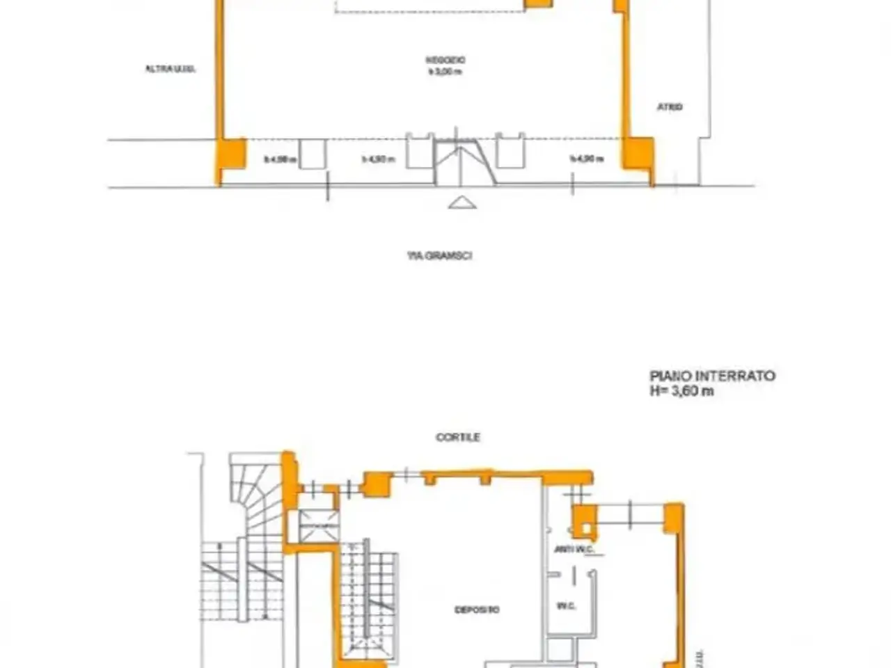 Negozio in Via Antonio Gramsci 15, Torino, {3} - Planimetria 1