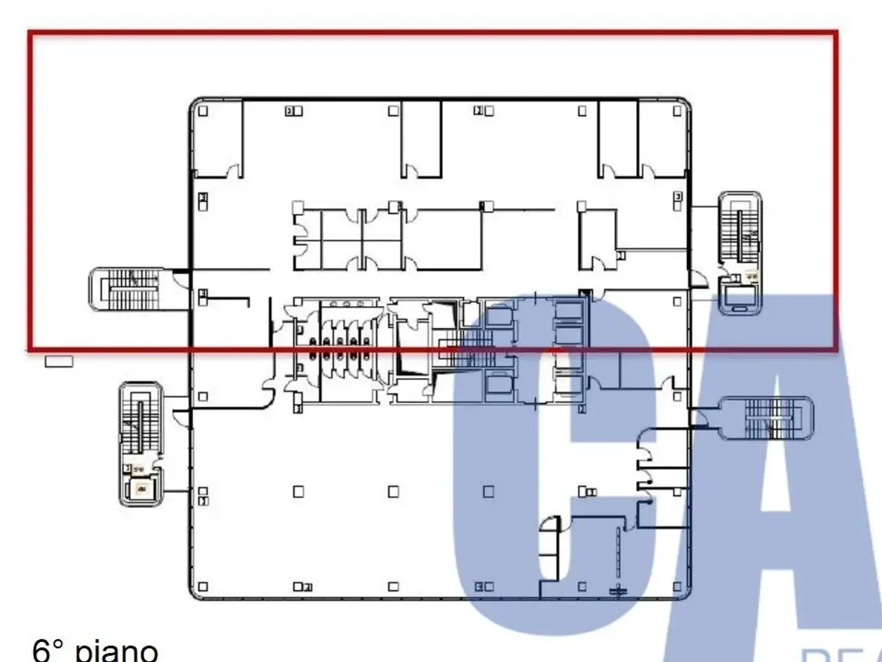Ufficio in Viale Sarca, Milano, {3} - Planimetria 1