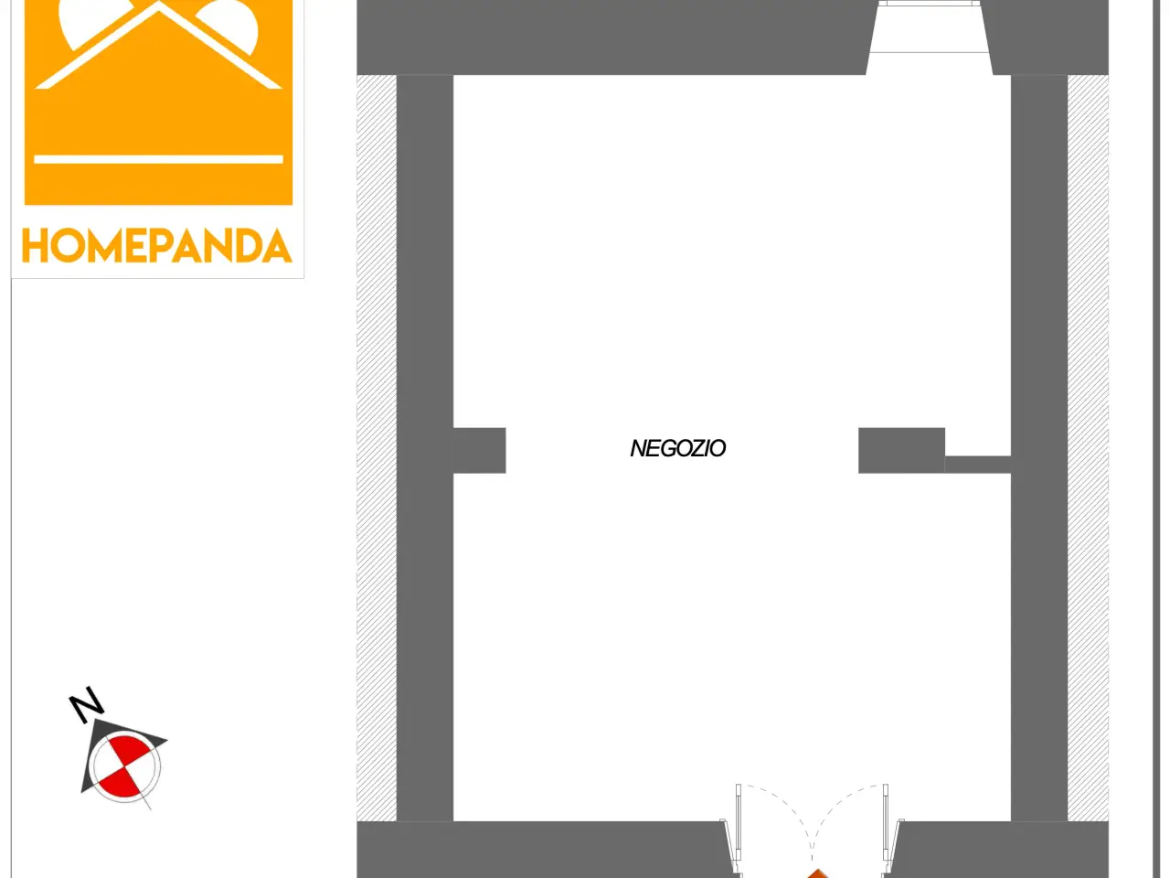 Negozio in Piazzale Marassi, Genova, {3} - Planimetria 1