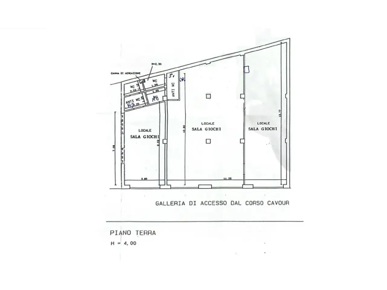 Negozio in Galleria Cavour, Andria, {3} - Planimetria 1