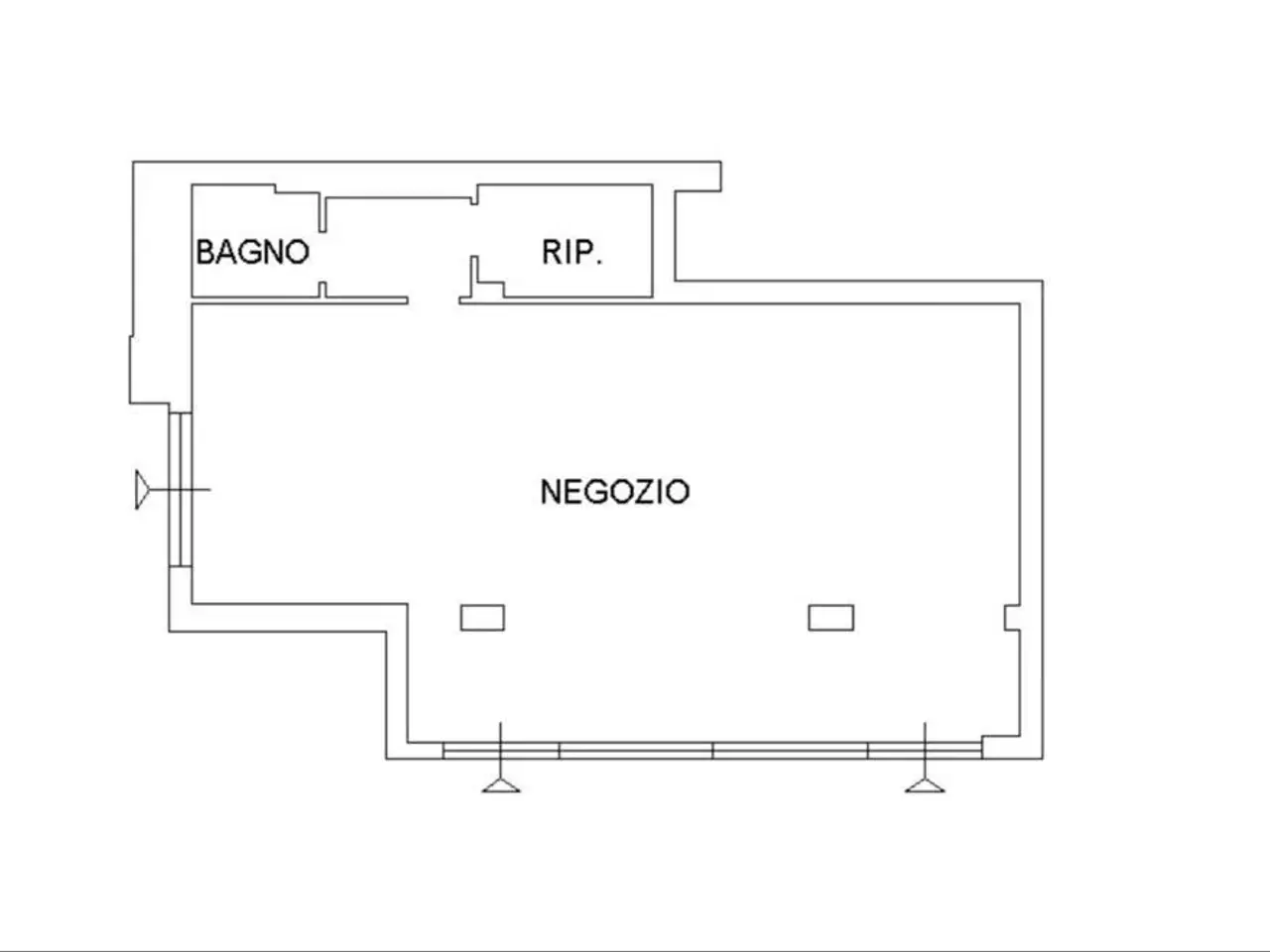 Negozio in Via Antonio Gramsci, Signa, {3} - Planimetria 1