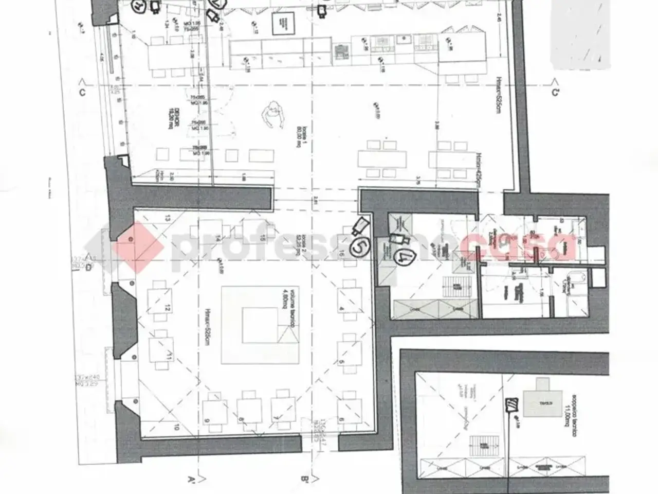 Negozio in Borgo degli Albizi, Firenze, {3} - Planimetria 1