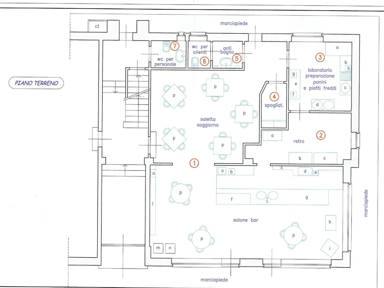 Bar in Via Piana Gallo  16, Grinzane Cavour, {3} - Planimetria 1