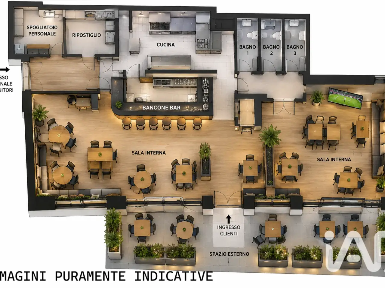 Esercizio commerciale in Via Giuseppe Garibaldi, Lonigo, {3} - Planimetria 1