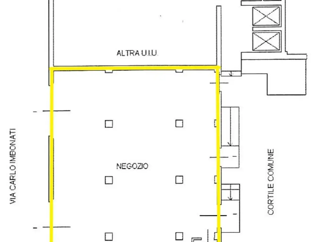 Locale commerciale in Via Imbonati 78, Milano, {3} - Planimetria 1