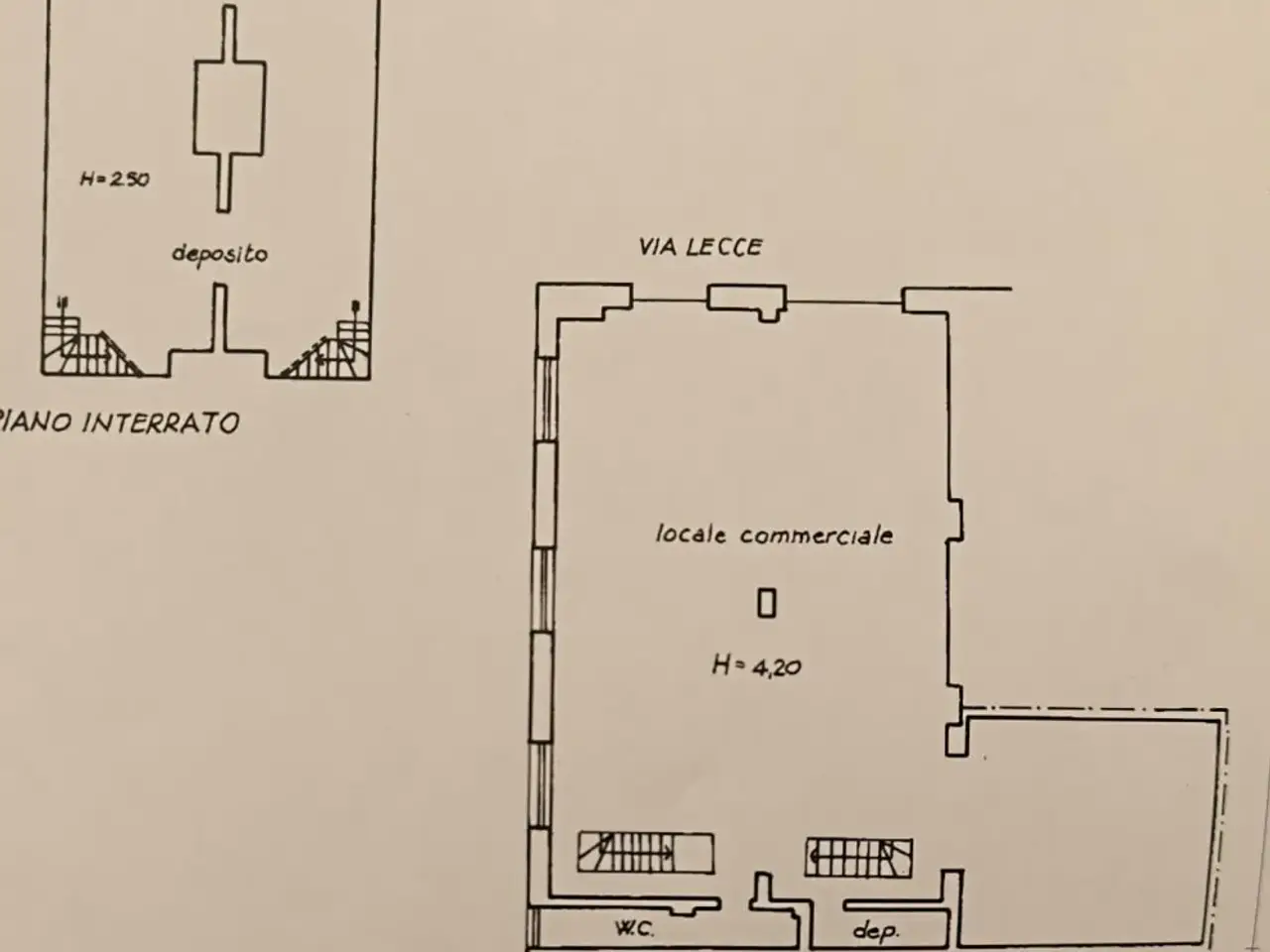 Negozio in Via Lecce Angolo Via XX Settembre, Gallipoli, {3} - Planimetria 1