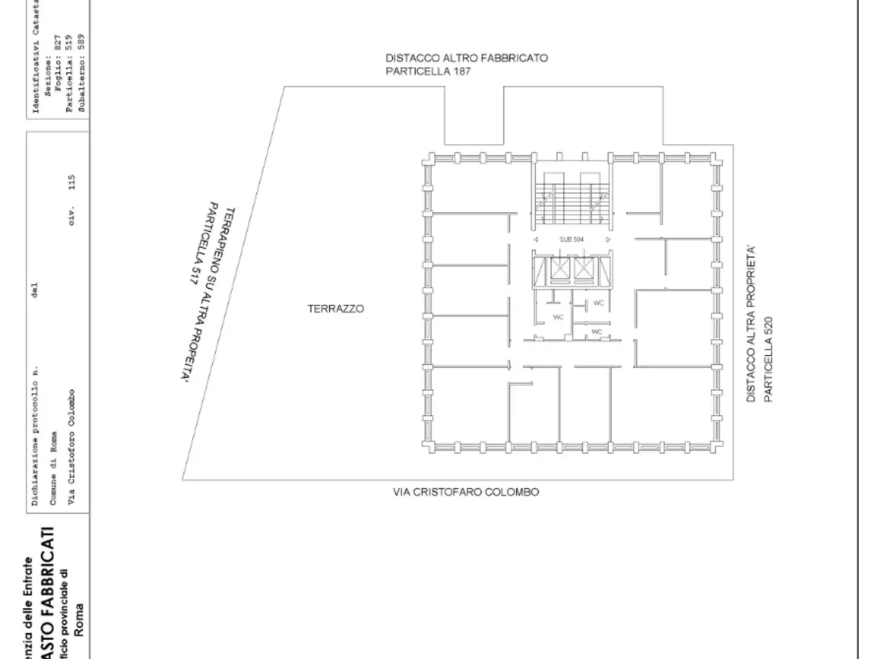 Ufficio in Via Cristoforo Colombo, 115, 00125, Roma, {3} - Planimetria 1
