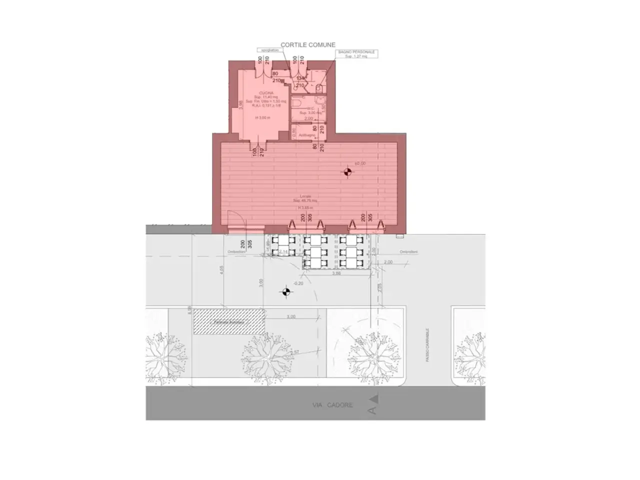Negozio in Via Cadore 31, Milano, {3} - Planimetria 1