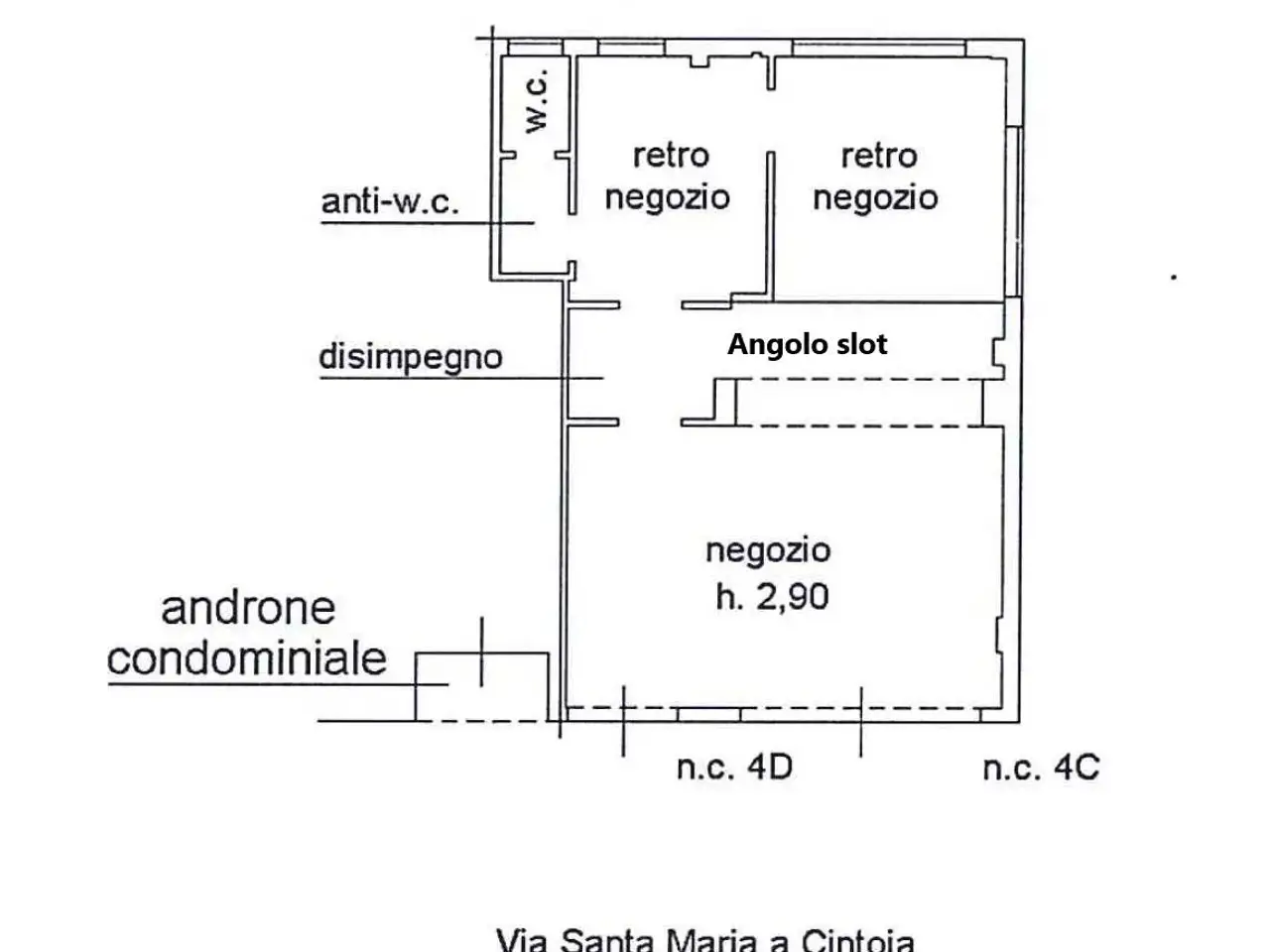 Bar in , Firenze, {3} - Planimetria 1