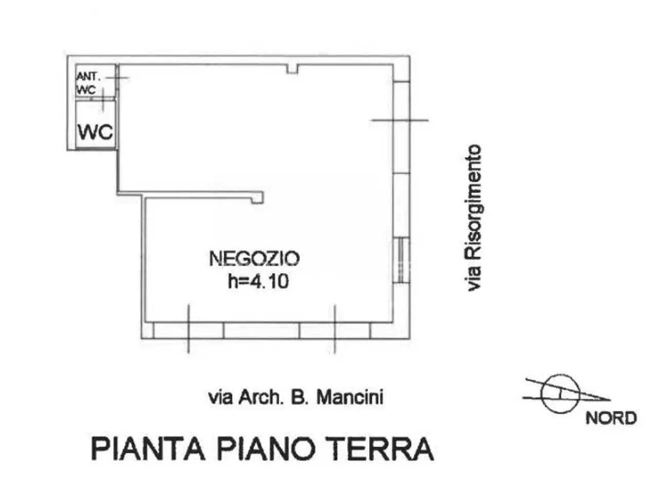Negozio in Via Mancini, Comiso, {3} - Planimetria 1