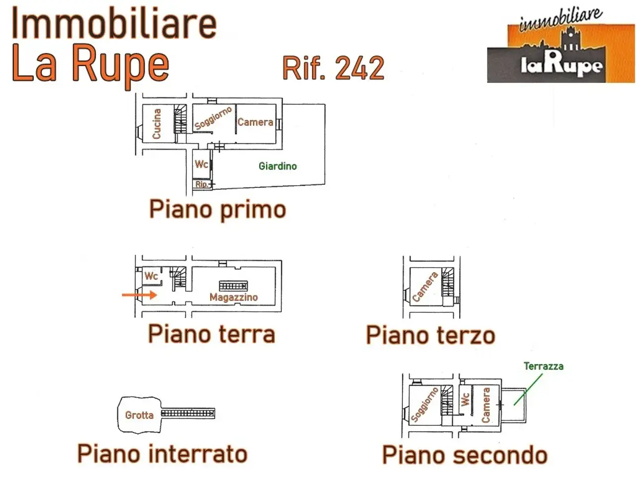 Casa indipendente in vendita, Via Giuseppe Verdi, Castel Viscardo - Planimetria 1