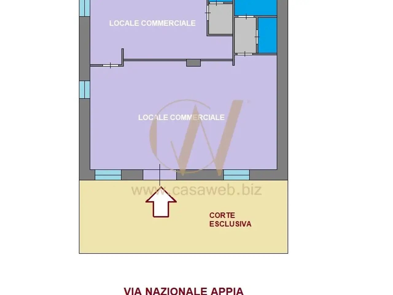 Negozio in Via Nazionale Appia, Casagiove, {3} - Planimetria 1