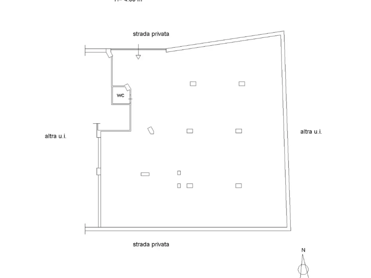 Laboratorio in Via Montagna Spaccata, Napoli, {3} - Planimetria 1
