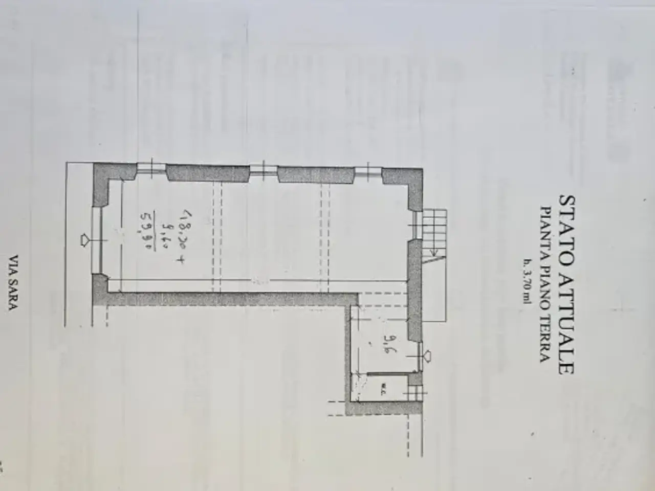 Negozio in Via Sara 193, Sestri Levante, {3} - Planimetria 1
