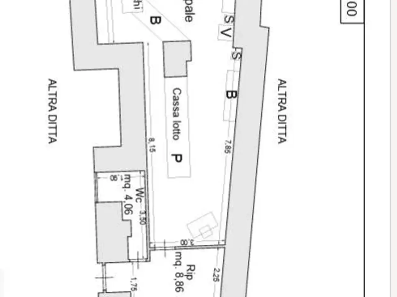 Esercizio commerciale in Via Antonino di San Giuliano 241, Catania, {3} - Planimetria 1