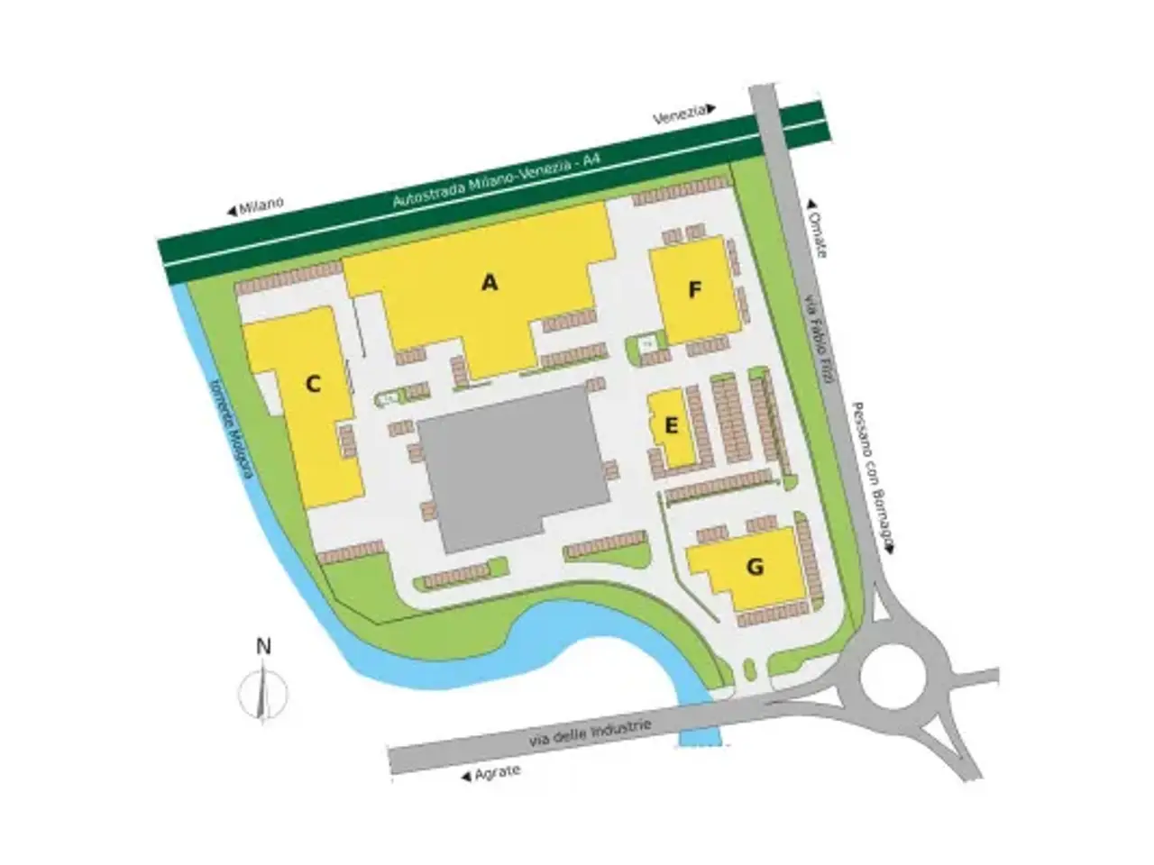 Capannone in Viale dell'Industria, Caponago, {3} - Planimetria 1
