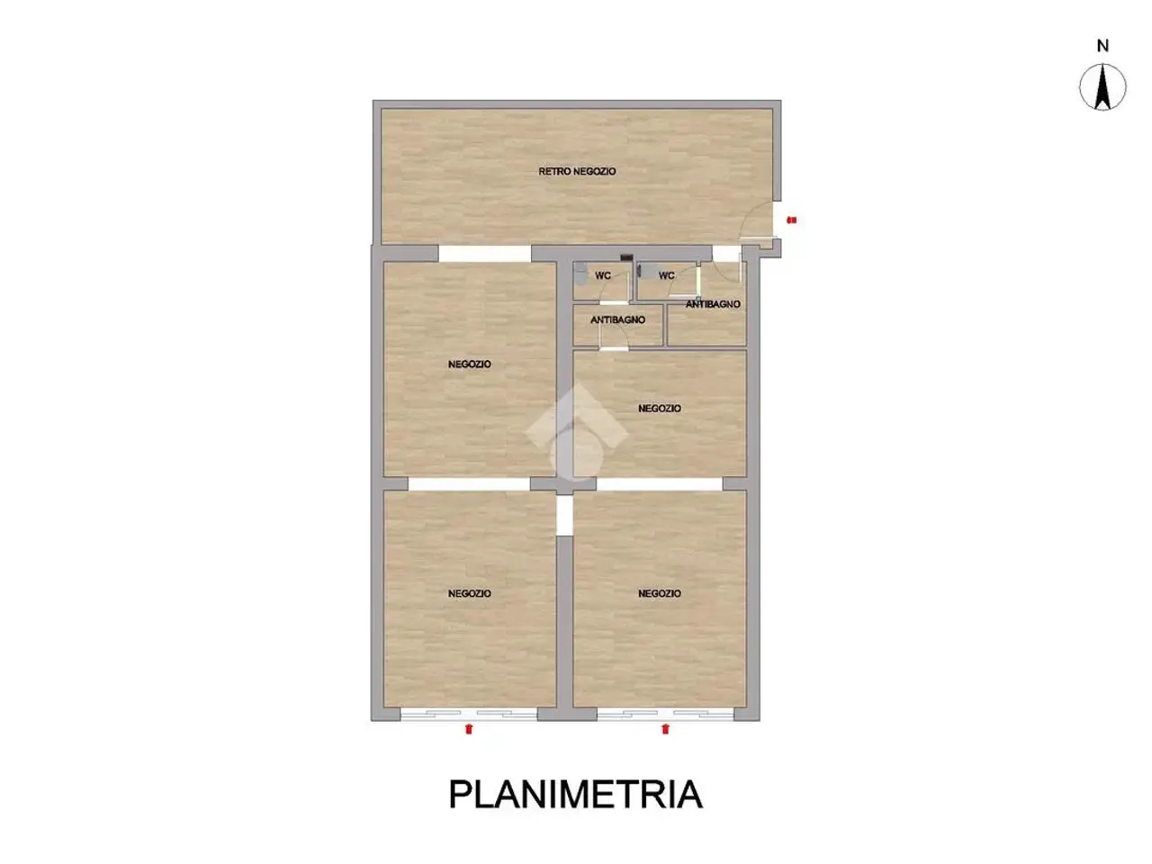 Negozio in Via Ferruccio Ghinaglia 113, Cremona, {3} - Planimetria 1