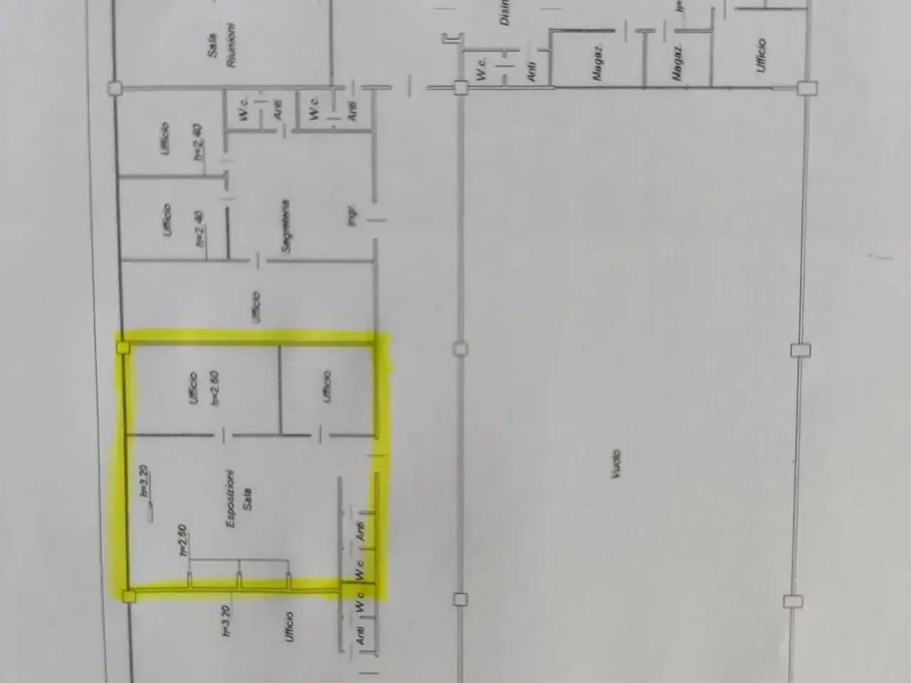 Ufficio in Centro Grossisti, Padova, {3} - Planimetria 1