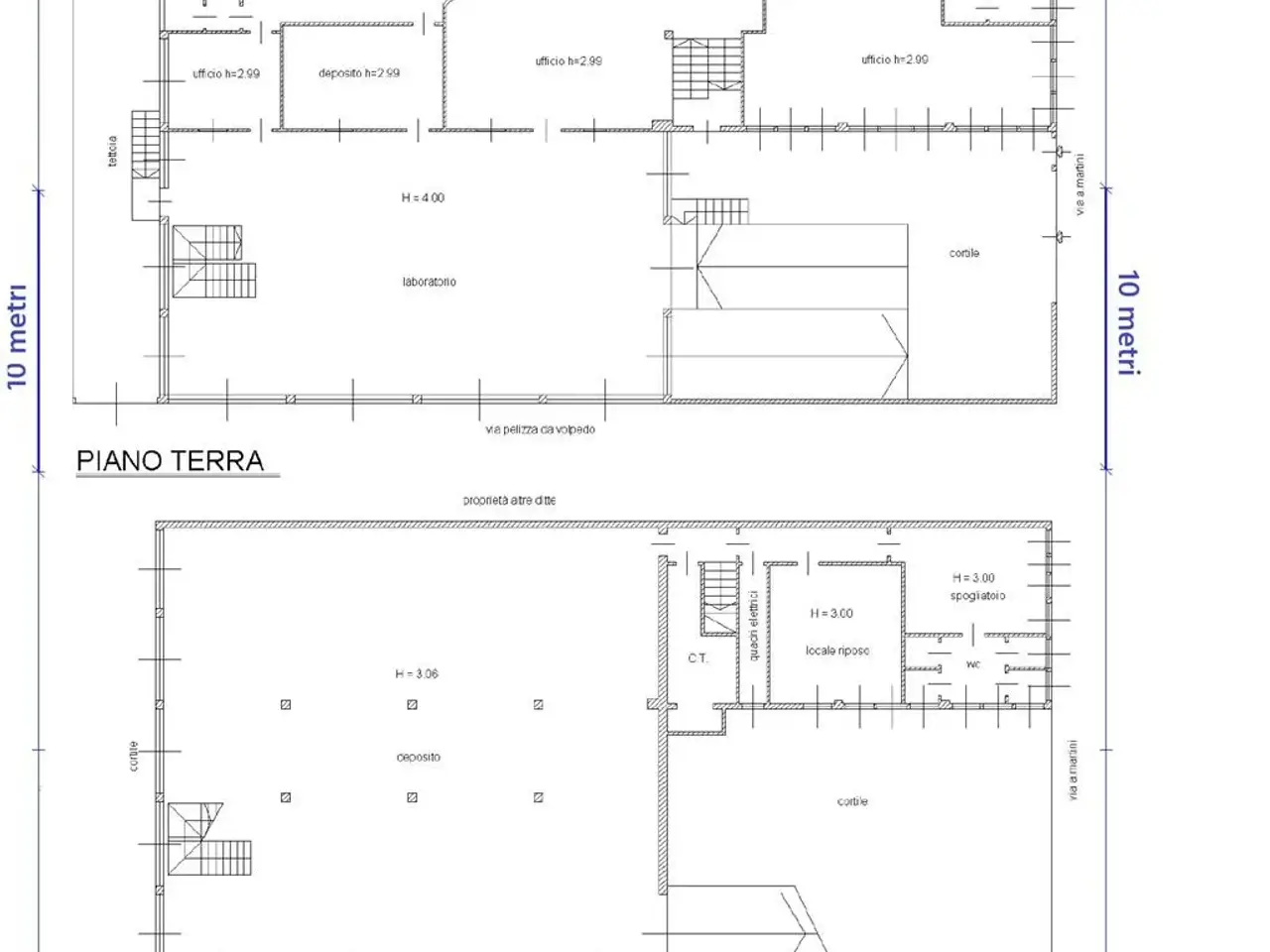 Capannone in Via Martini 1, Cinisello Balsamo, {3} - Planimetria 1