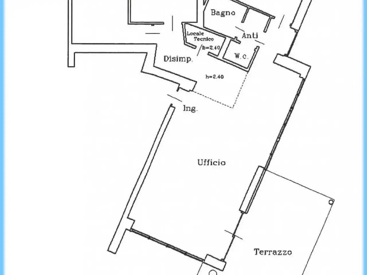 Ufficio in Via Tevere, Venezia, {3} - Planimetria 1