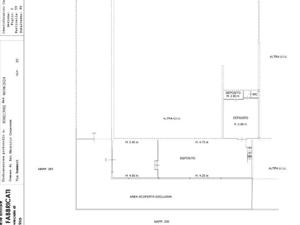 Capannone in Via Leini 1, San Maurizio Canavese, {3} - Planimetria 1