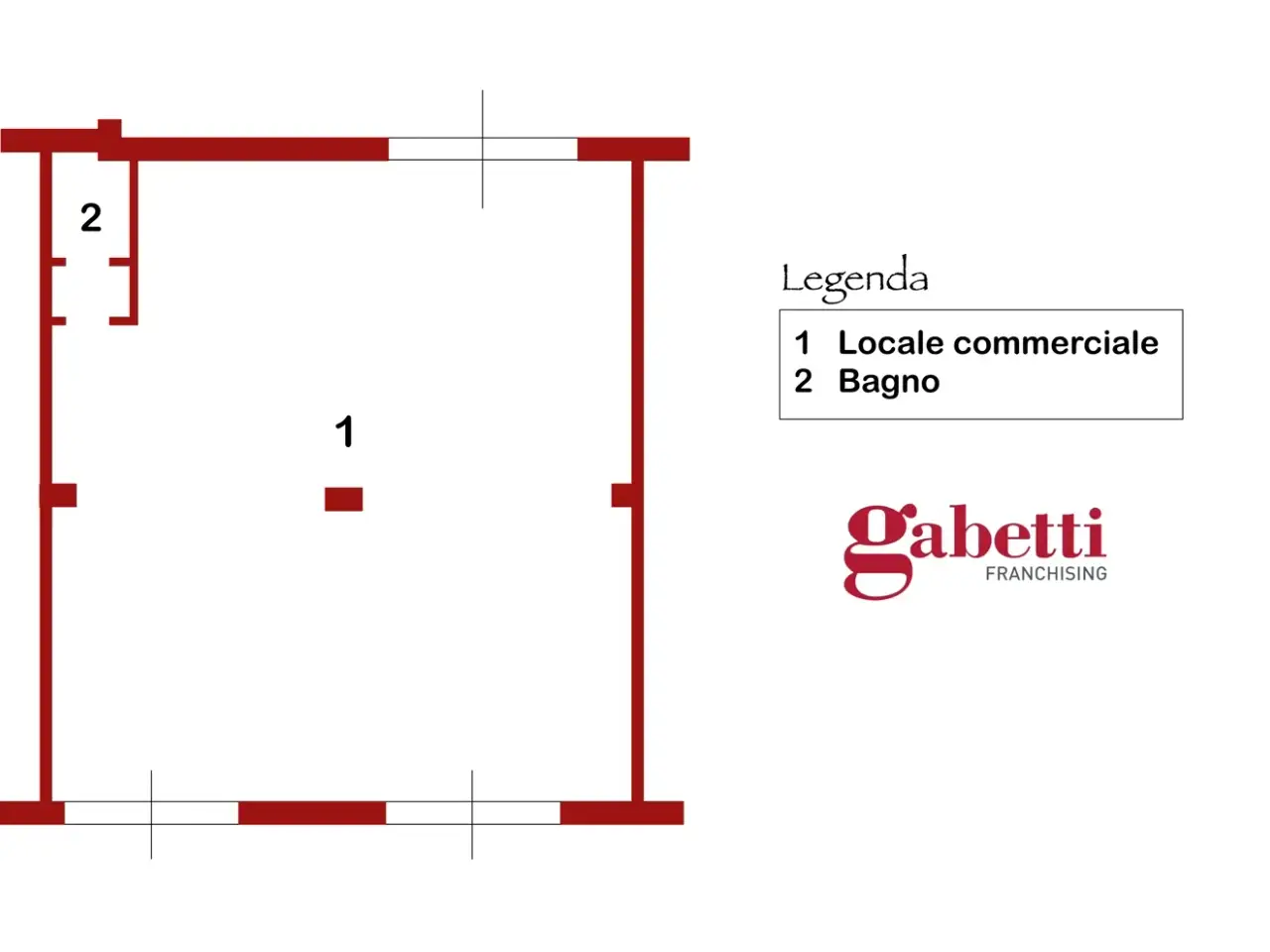 Negozio in Via Orazio Flacco, Salerno, {3} - Planimetria 1