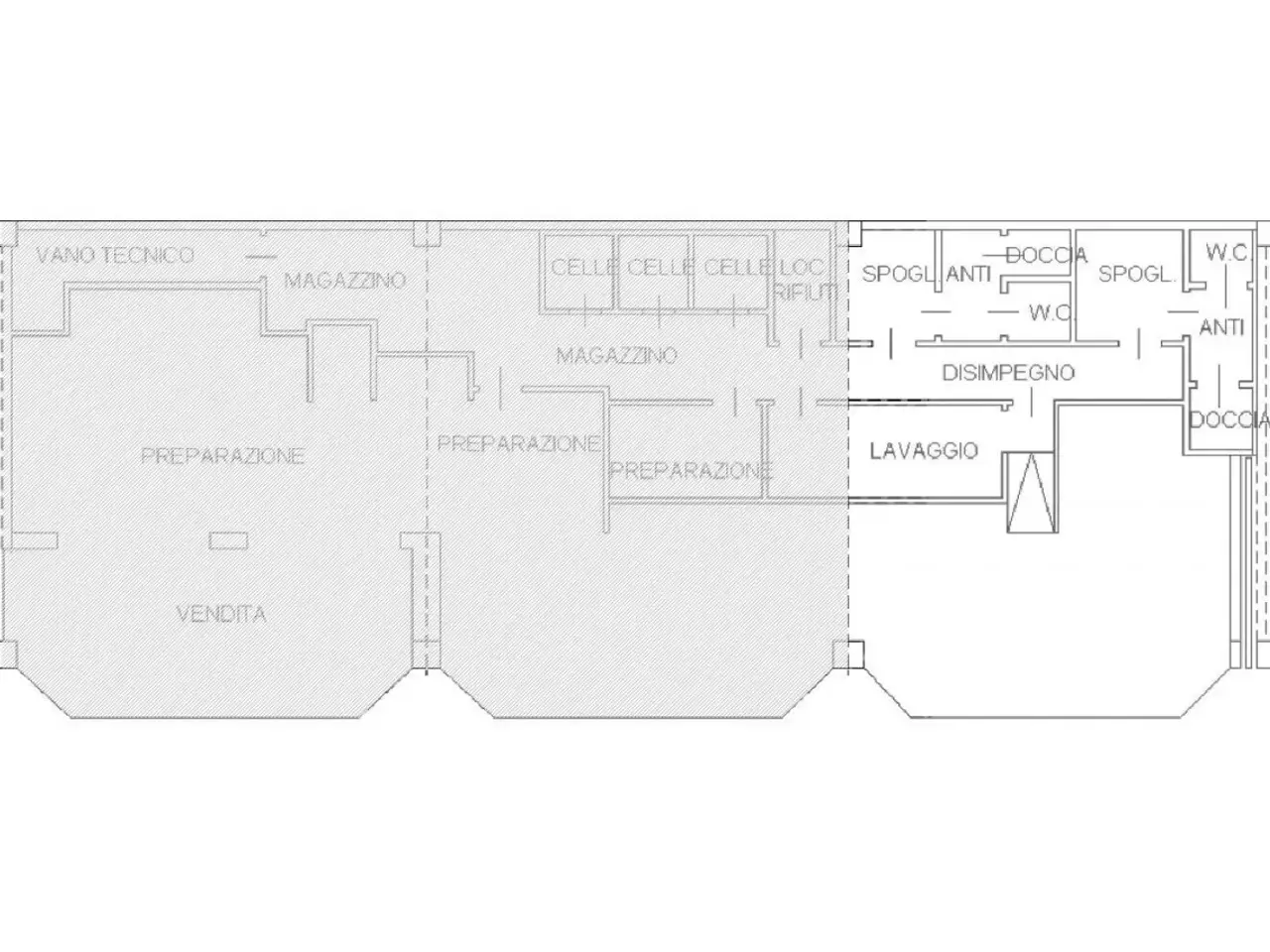Negozio in Via Italo Svevo, N. 14-16, Trieste, {3} - Planimetria 1