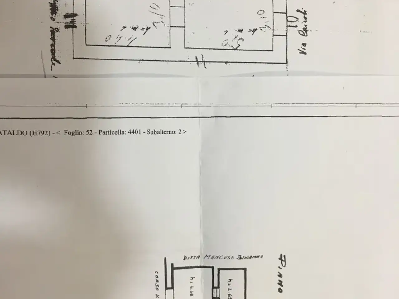 Locale commerciale in Corso Vittorio Emanuele 135, San Cataldo, {3} - Planimetria 1