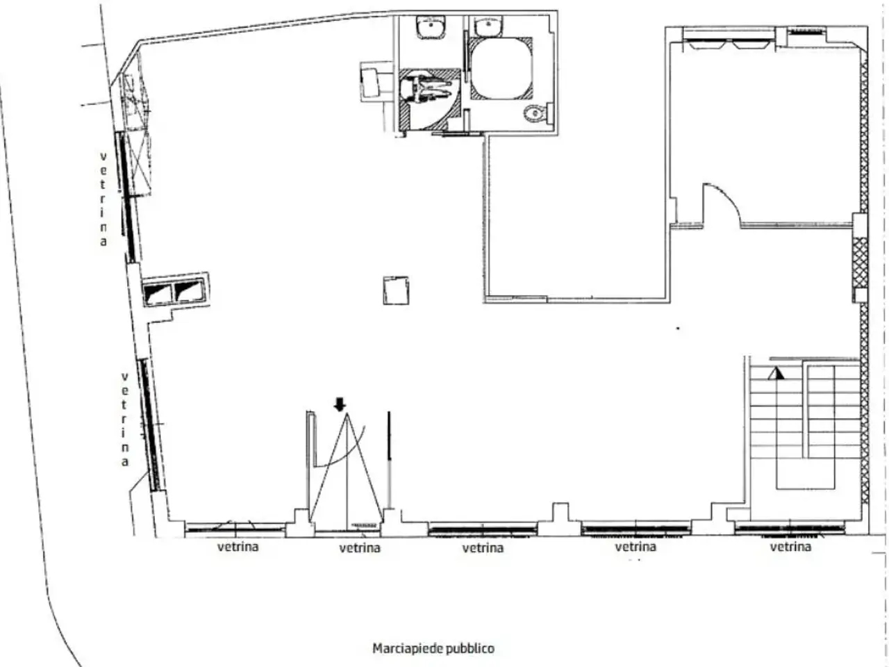 Negozio in Viale Partenope, Roma, {3} - Planimetria 1