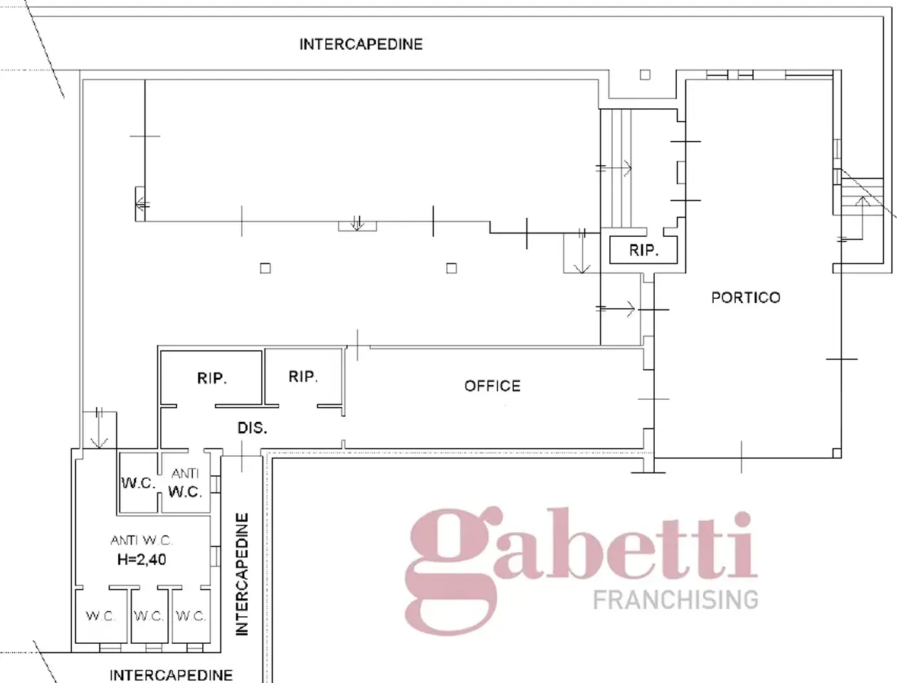Negozio in Via Quasimodo 19, Arzachena, {3} - Planimetria 1