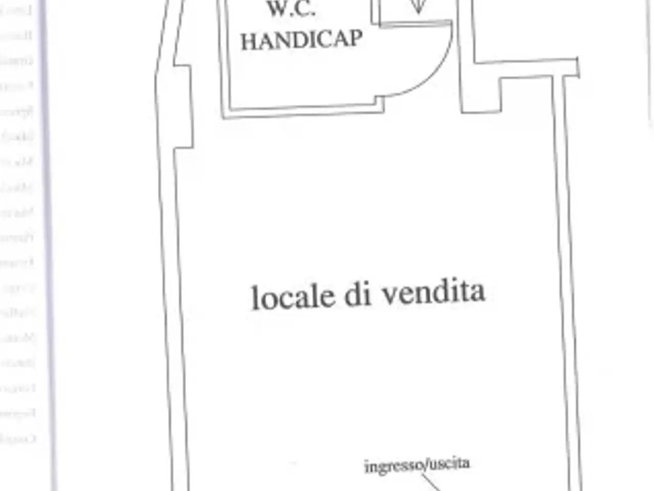 Bar in Via Baldo degli Ubaldi, Roma, {3} - Planimetria 1