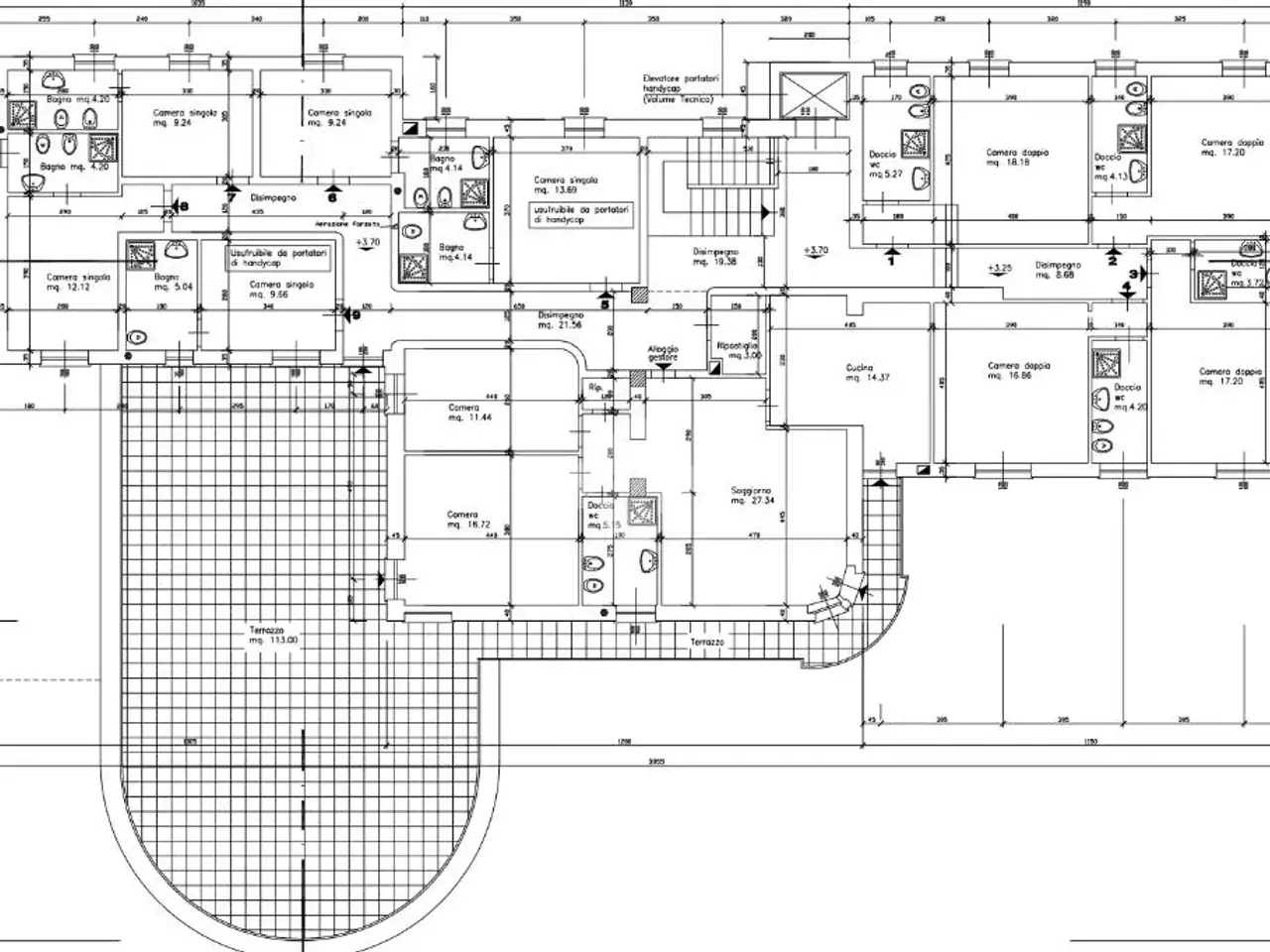 Albergo in Via Circonvallazione 20, Cassano Spinola, {3} - Planimetria 1